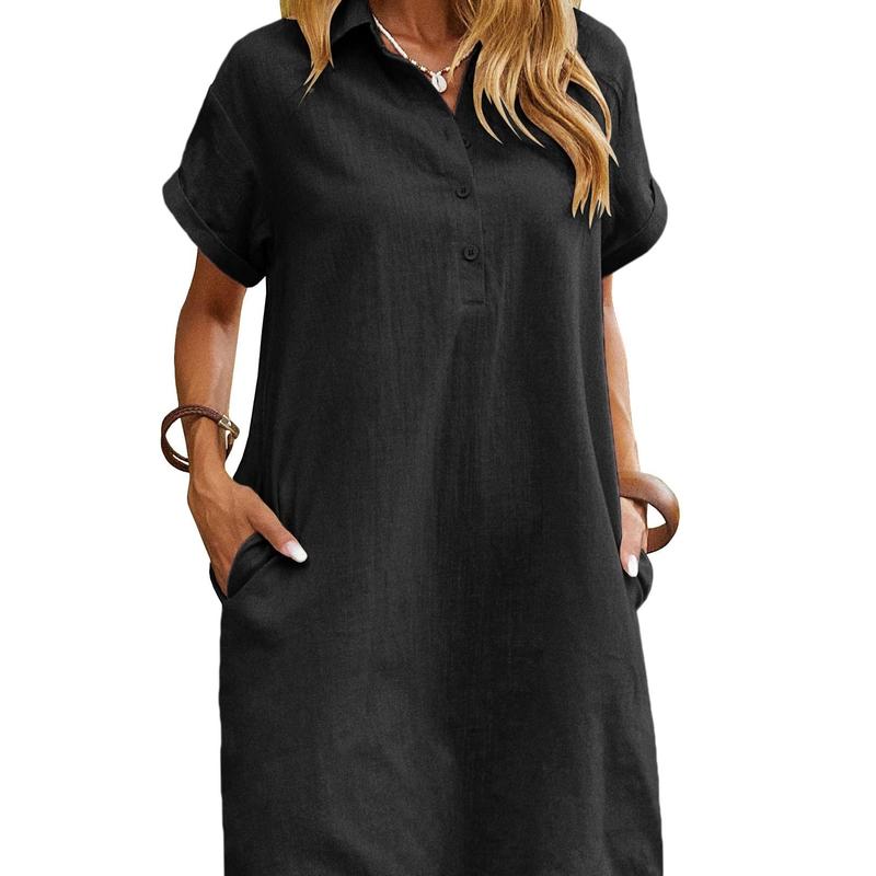 Harper | Relaxed Short Sleeve Summer Dress