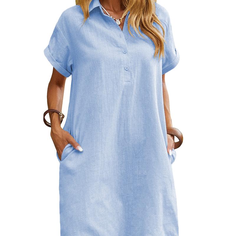 Harper | Relaxed Short Sleeve Summer Dress