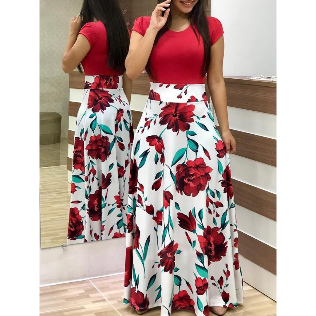 Grace | Elegant Floral Bodycon Maxi Dress