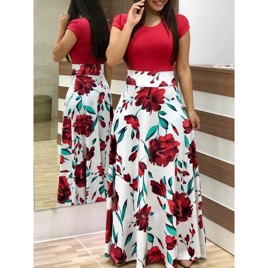 Grace | Elegant Floral Bodycon Maxi Dress