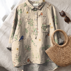 Lorelai shirt styled flat-lay with accessories
