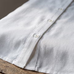 Natalie Elegant Blouse fabric and button detail