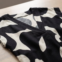 Ella Bold Print Maxi Dress fabric and print detail