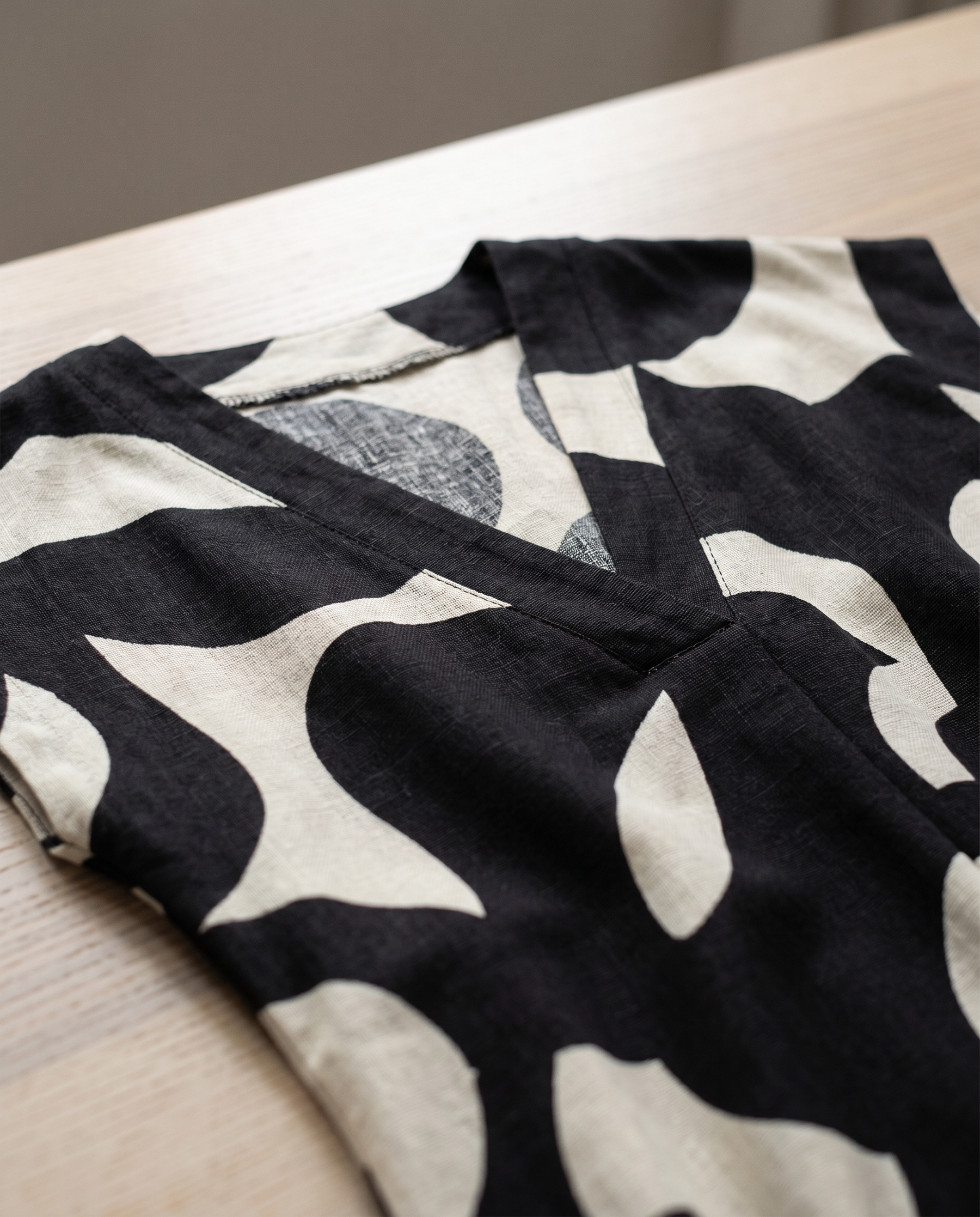 Ella Bold Print Maxi Dress fabric and print detail