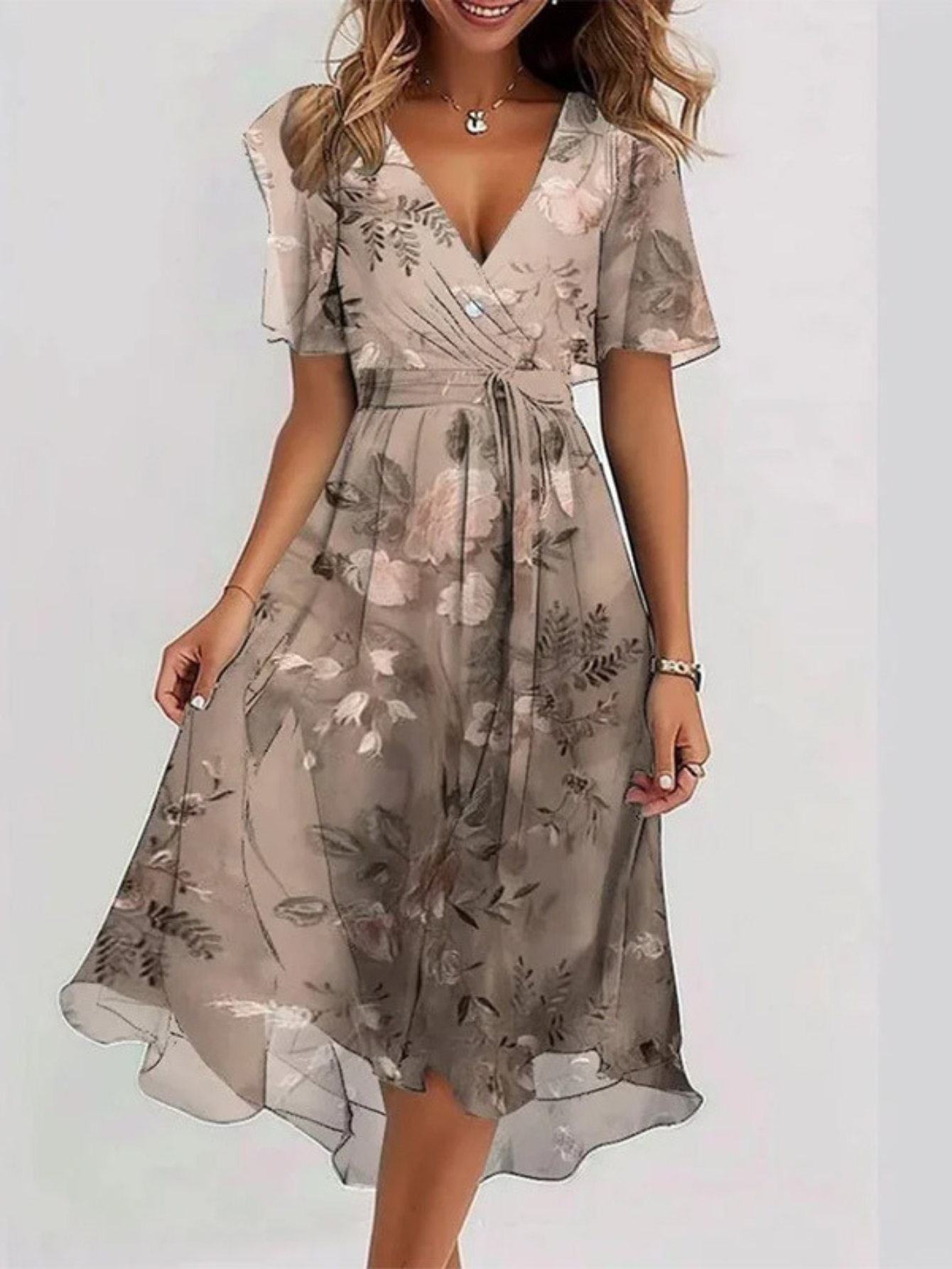 Amelia | Vibrant Boho Midi Dress