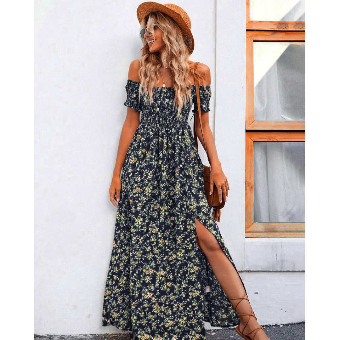 Isabella | Shoulder Vintage Dress