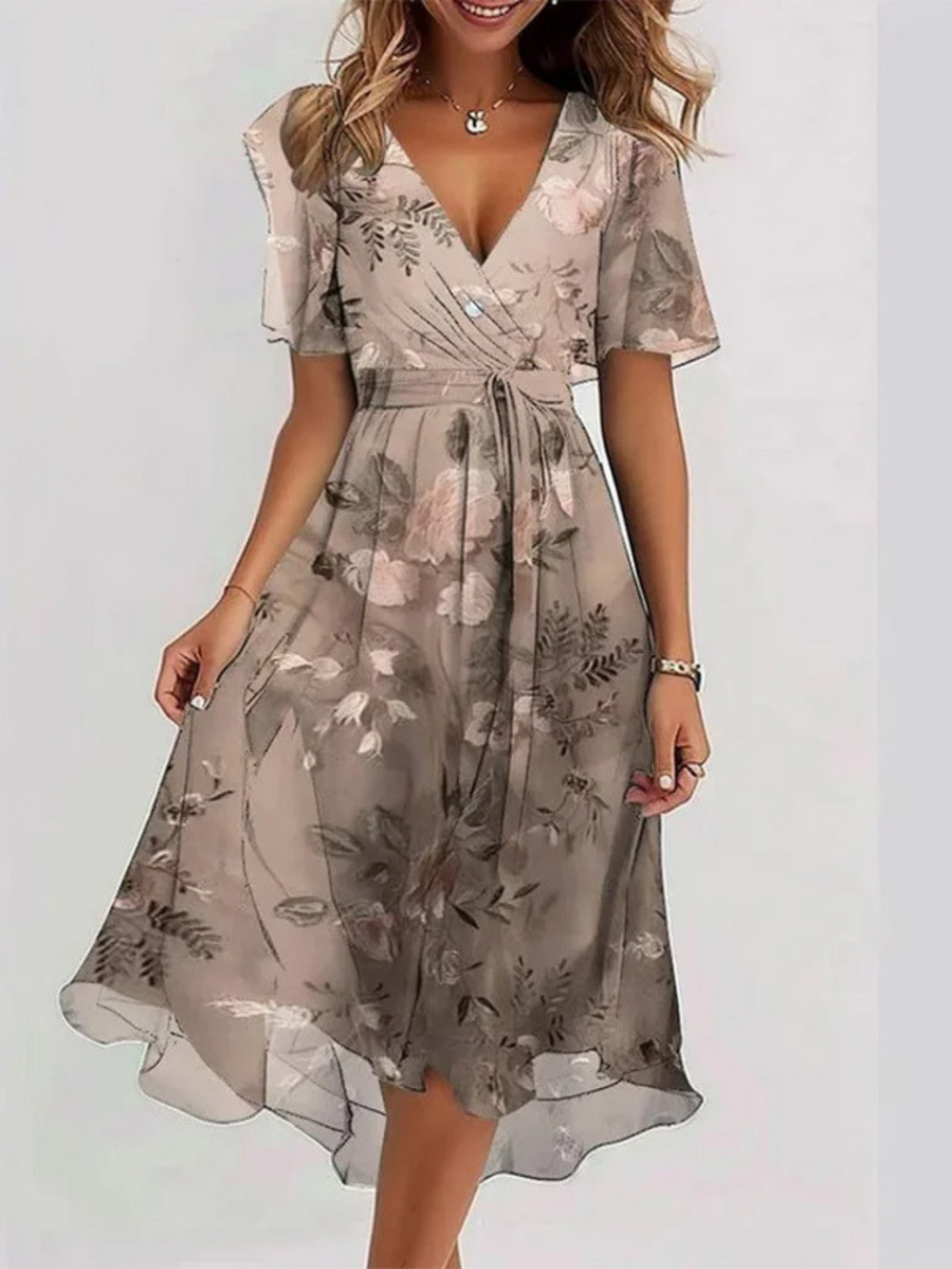 Lavina – Vibrant Boho Midi Dress
