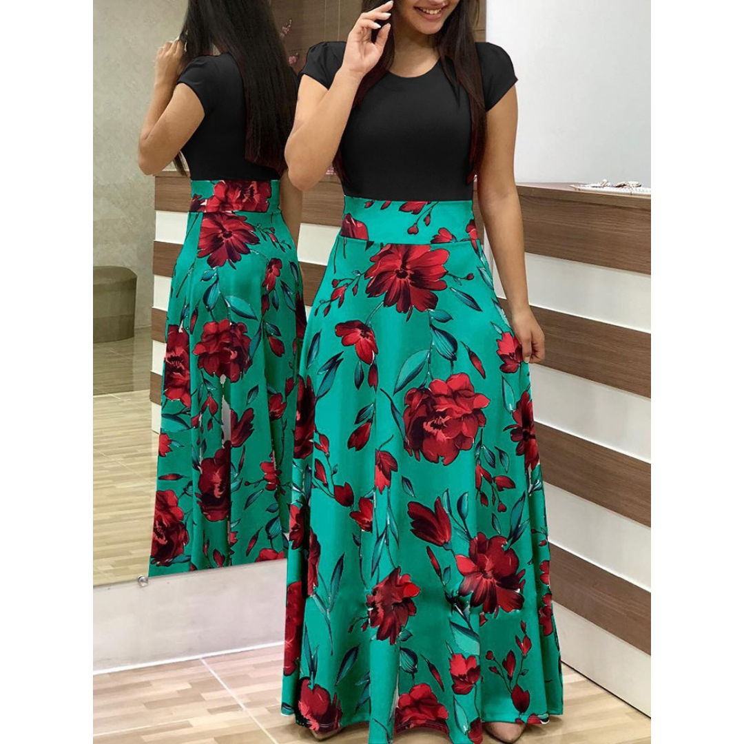 Grace | Elegant Floral Bodycon Maxi Dress