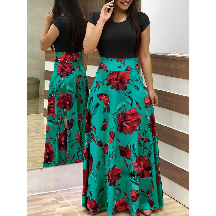Grace | Elegant Floral Bodycon Maxi Dress