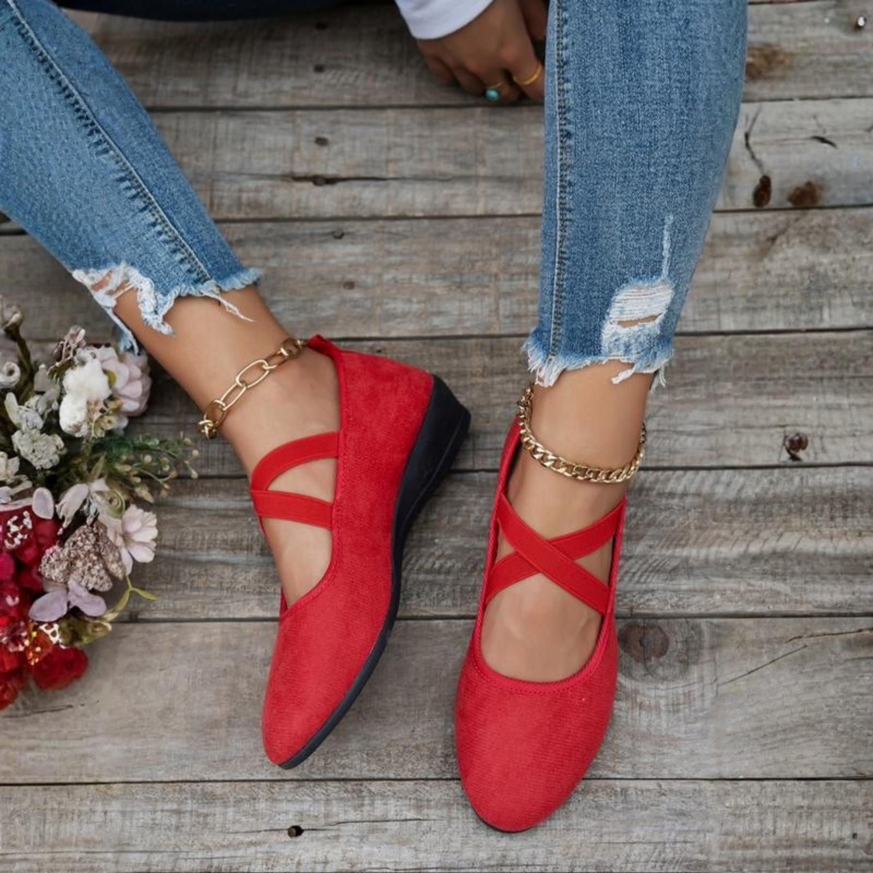 Joséphine | Closed Wedge Slip-On Shoes