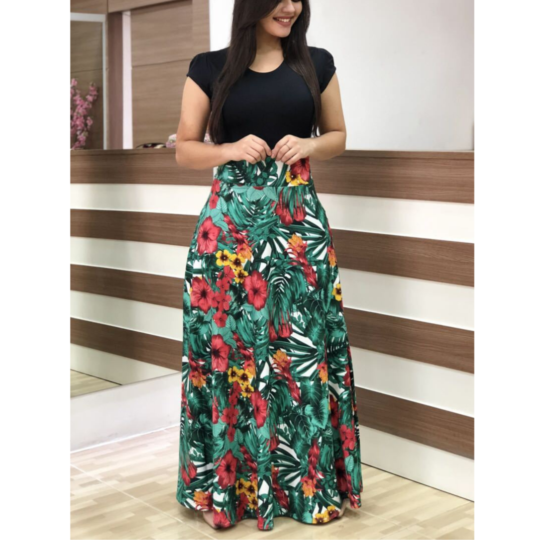 Grace | Elegant Floral Bodycon Maxi Dress