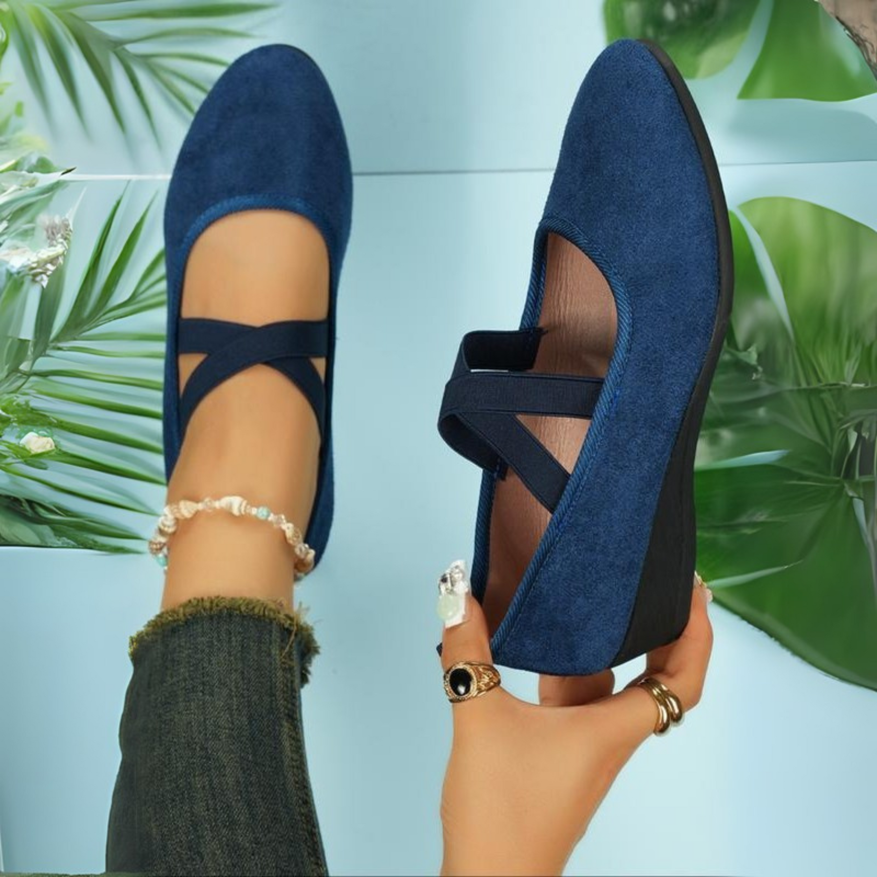 Joséphine | Closed Wedge Slip-On Shoes