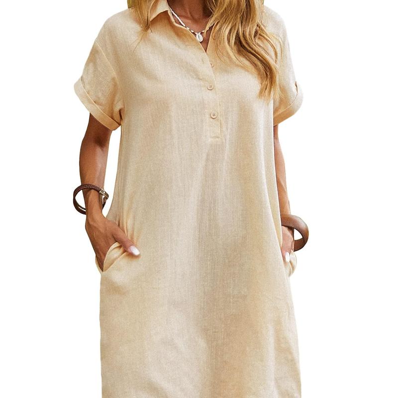Harper | Relaxed Short Sleeve Summer Dress