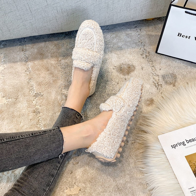 Florence | Cozy Sherpa Loafers