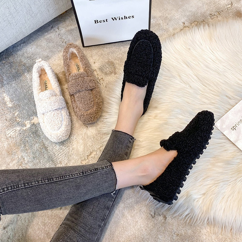 Florence | Cozy Sherpa Loafers