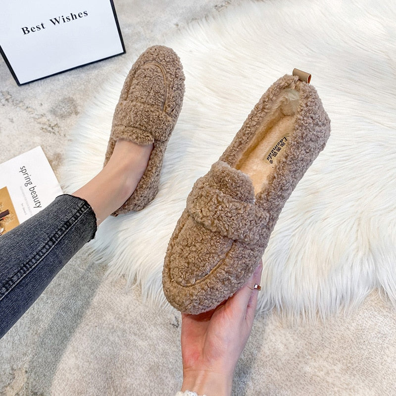 Florence | Cozy Sherpa Loafers