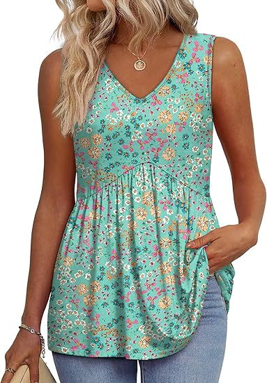 Aurélie | Flowy Sleeveless Tank Top