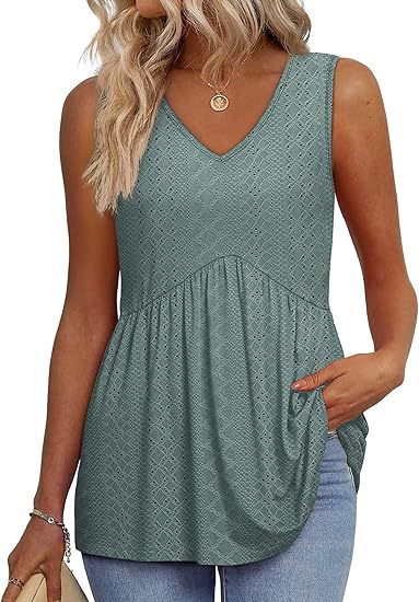 Aurélie | Flowy Sleeveless Tank Top