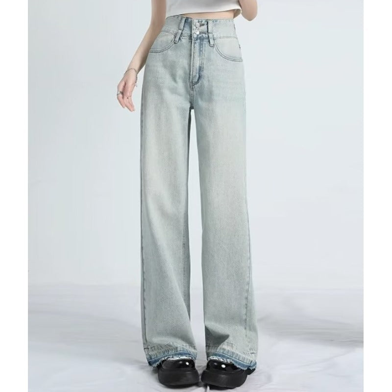 Mathilde | Summer Loose Fit Hem Jeans