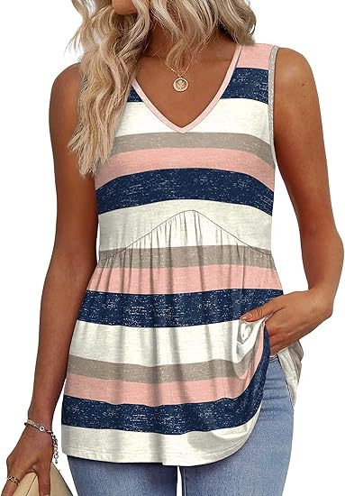 Aurélie | Flowy Sleeveless Tank Top