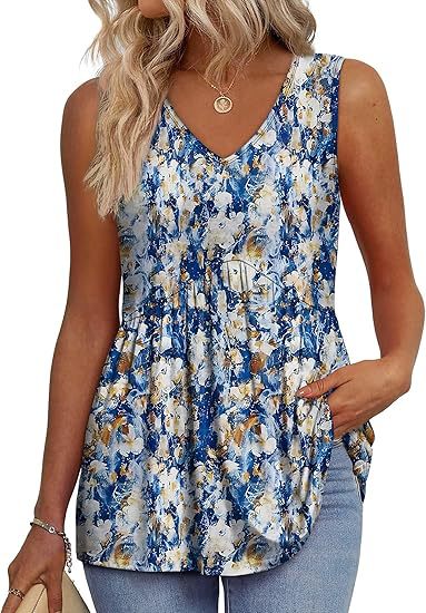 Aurélie | Flowy Sleeveless Tank Top