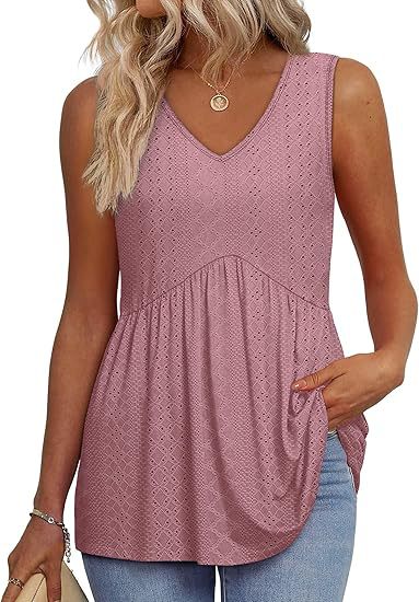 Aurélie | Flowy Sleeveless Tank Top
