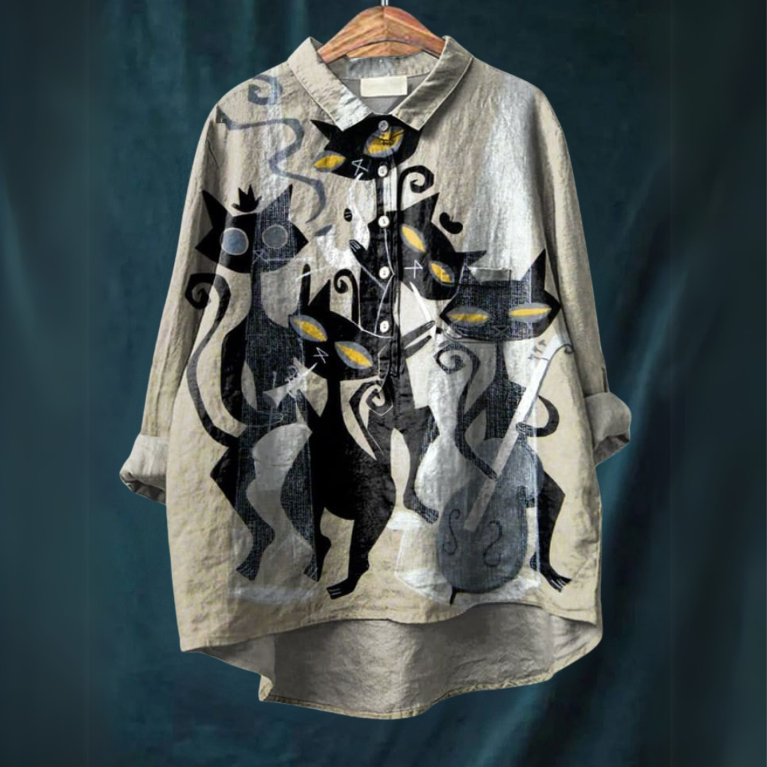 Brigitte | Cat Art Shirt