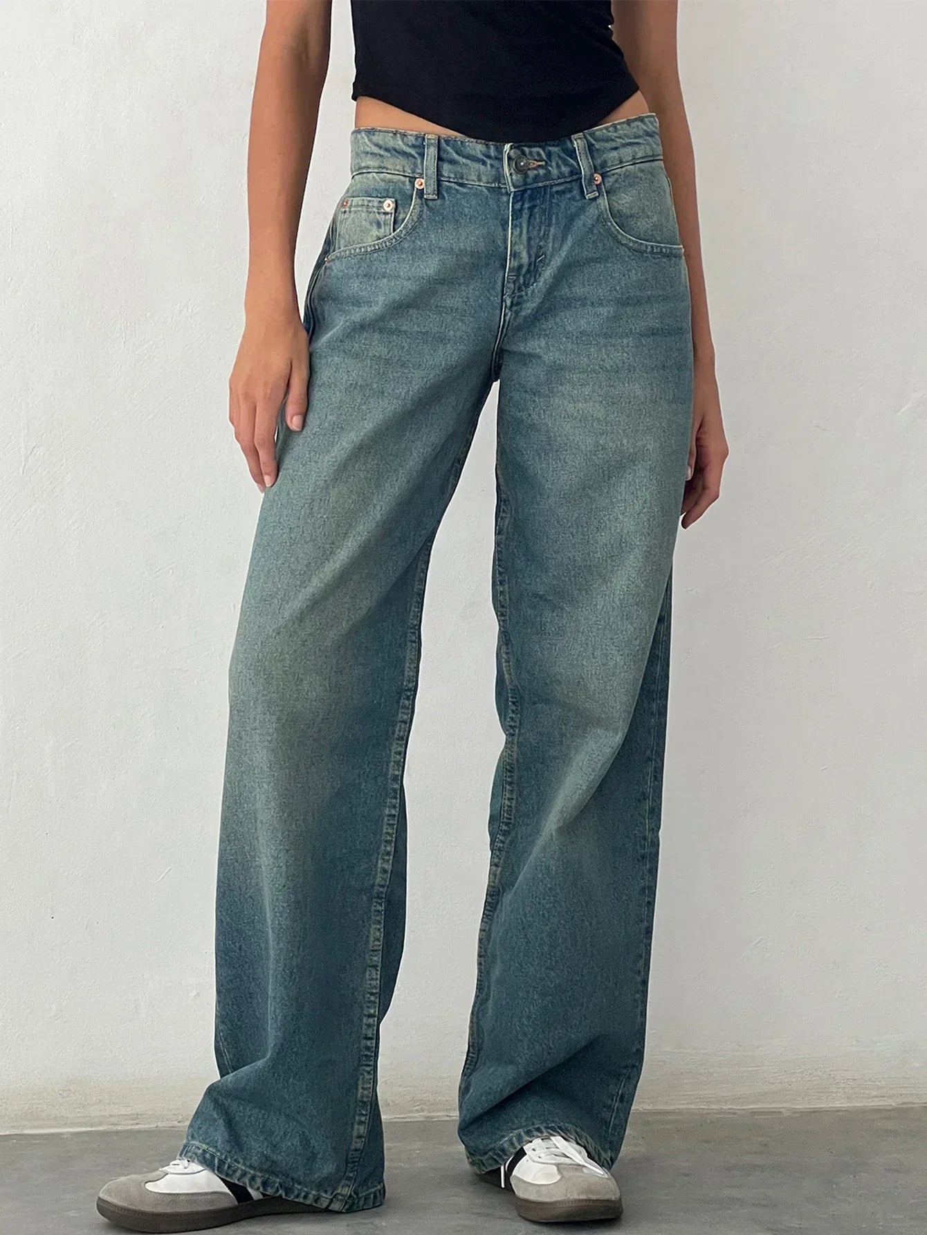Sandrine | Vintage Casual Baggy Jeans