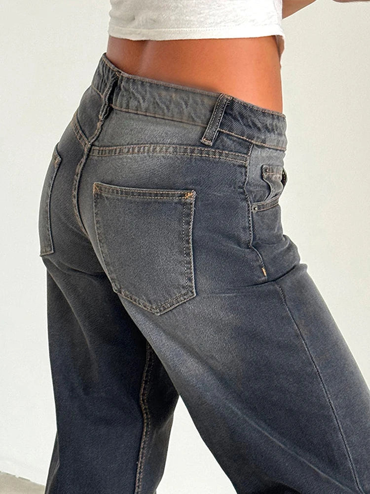 Sandrine | Vintage Casual Baggy Jeans