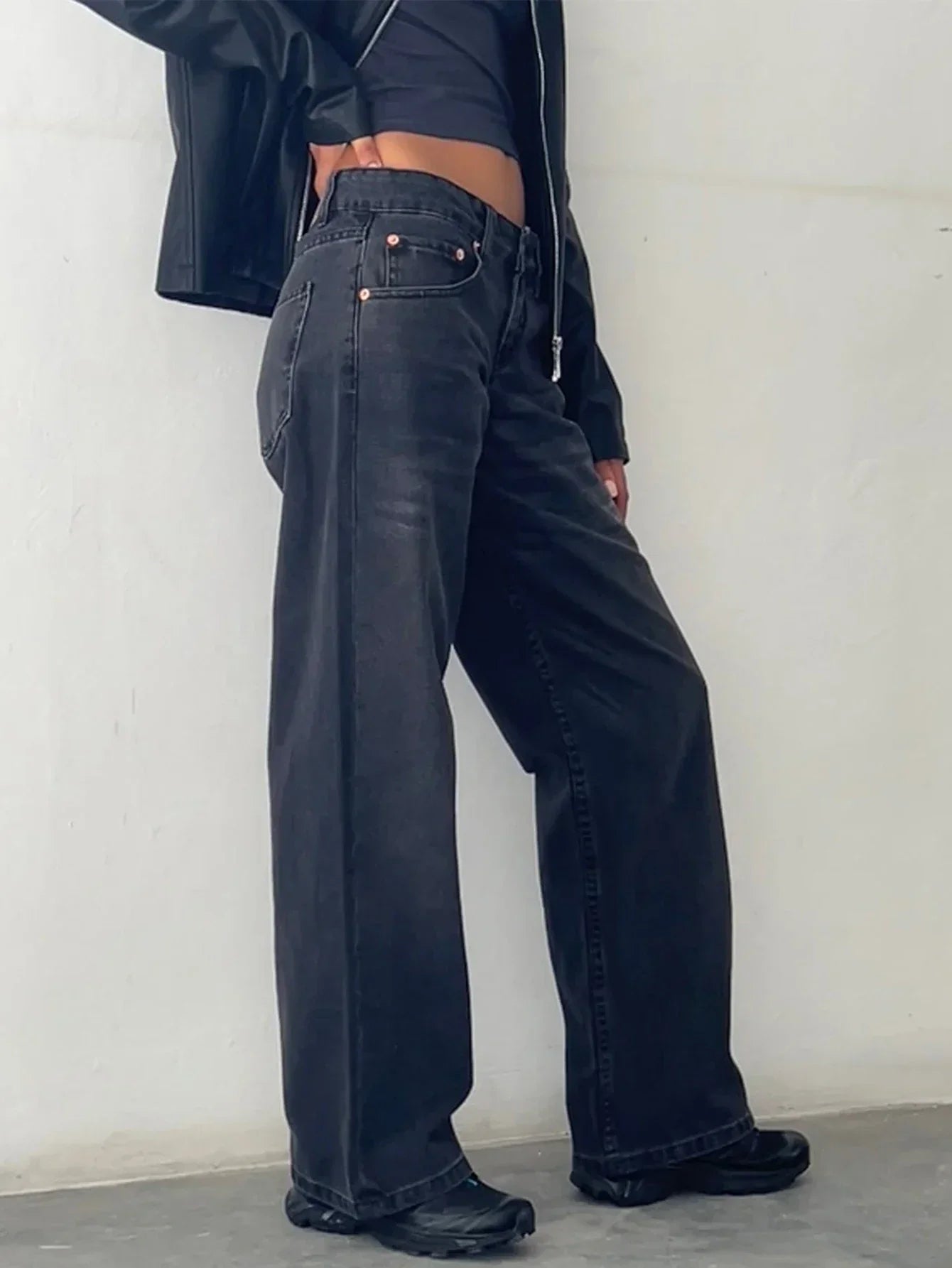 Sandrine | Vintage Casual Baggy Jeans