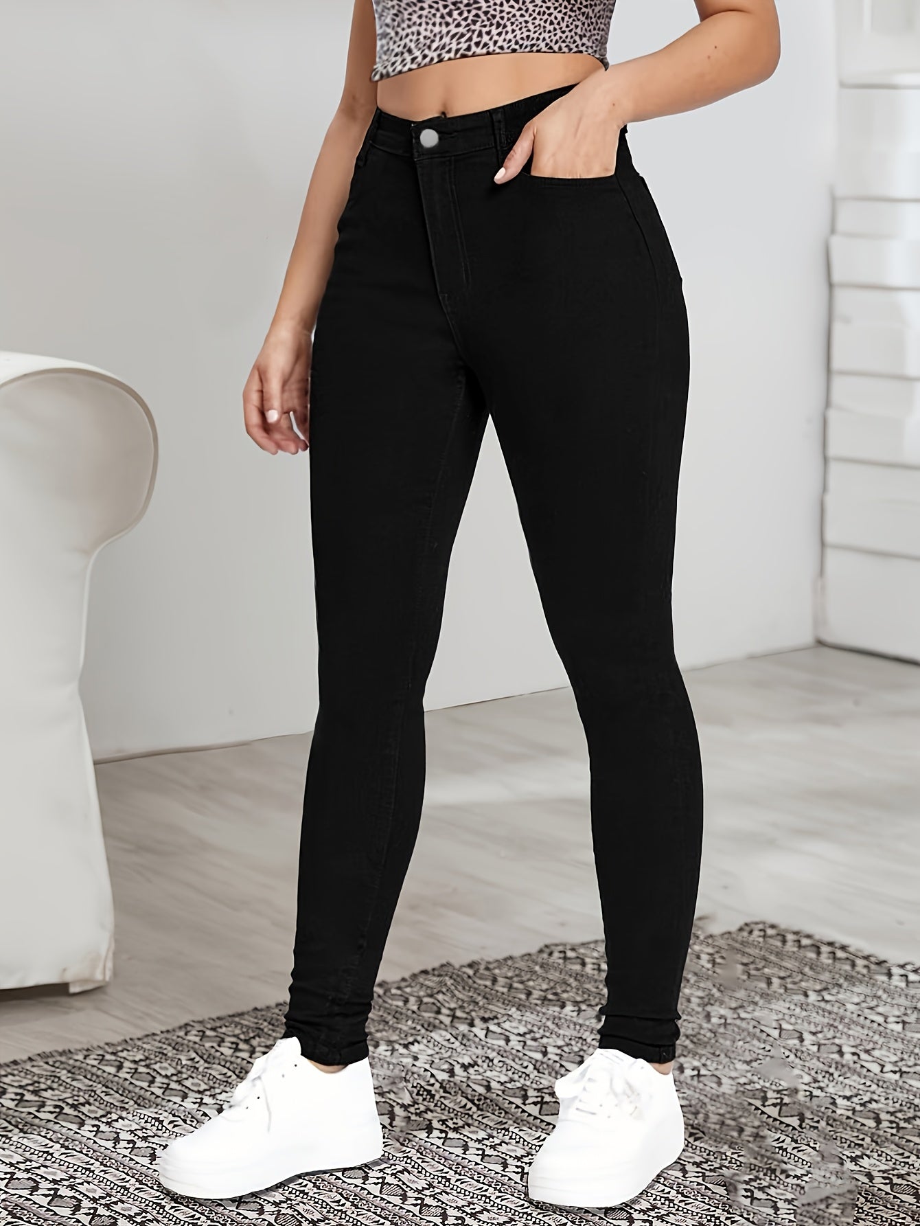 Adrienne | High-Waist Skinny Jeans