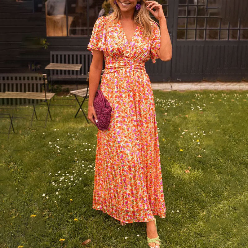 Ava | Classic V-Neck Dress