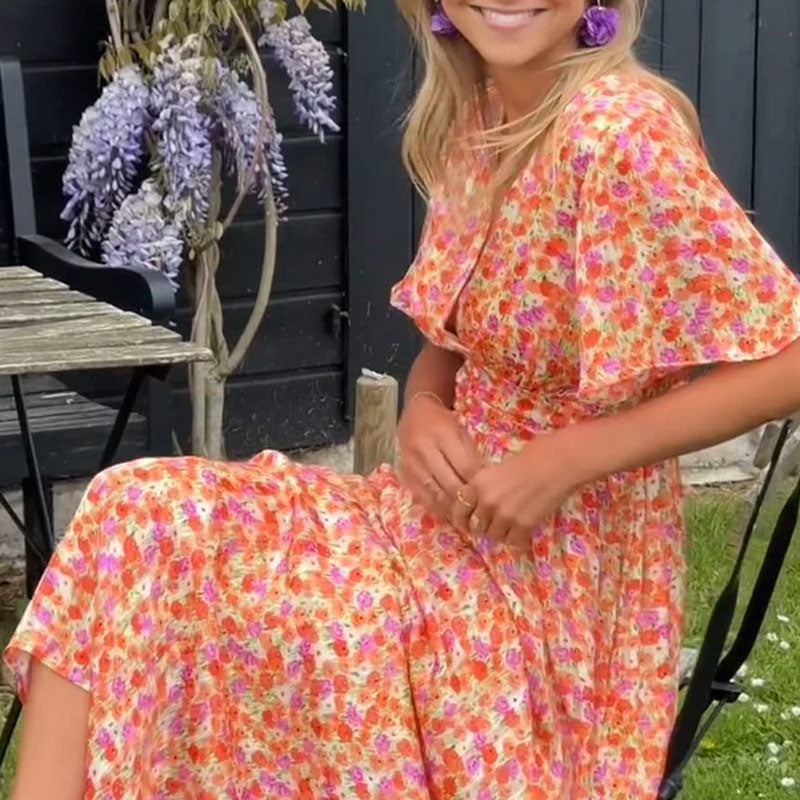 Ava | Classic V-Neck Dress