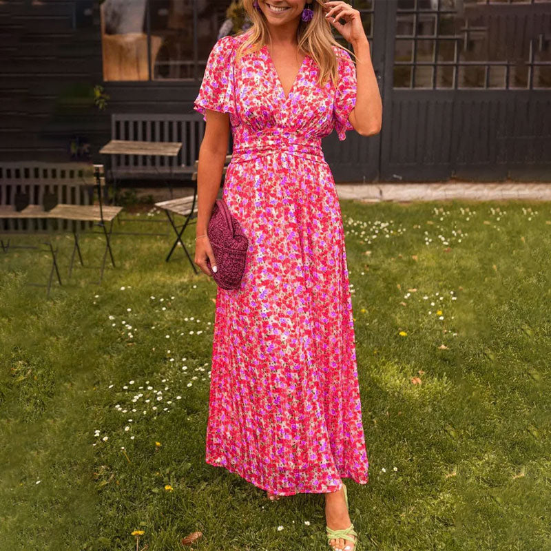 Ava | Classic V-Neck Dress